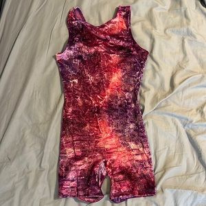 Young girls gymnastics leotard size medium purple